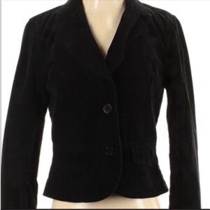 INC International Concepts black corduroy two button fitted jacket. Size small.